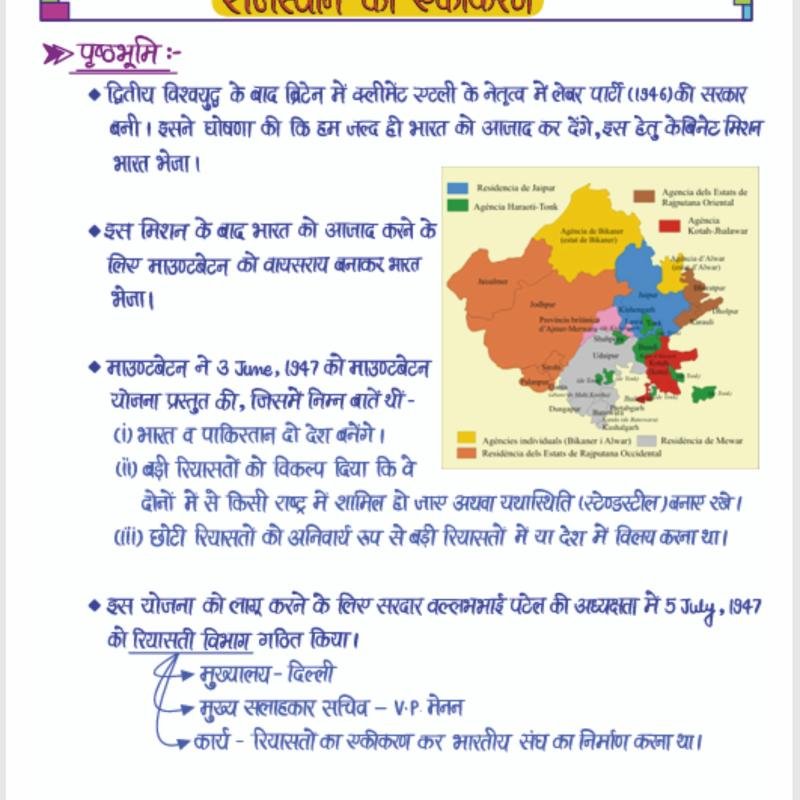 राजस्थान का इतिहास (History of Rajasthan) - Handwritten Notes - Dr.Ganpat Singh Rajpurohit